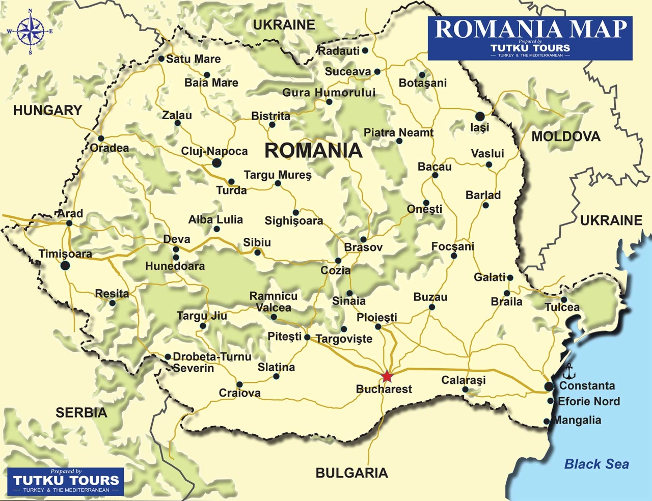 Romania map preview